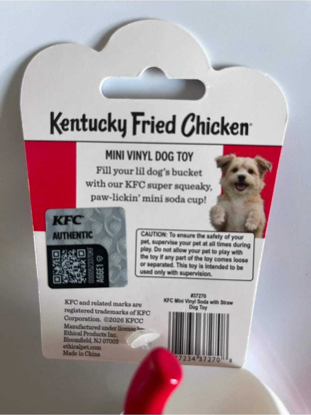 Kentucky Fried Chicken Dog Toy Bundle - 4 Toys - Biscuit, Chicken, Wrap, Drink